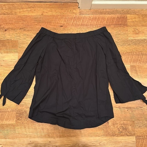 Free People Off Shoulder Quarter Sleeve Top A19 - Picture 2 of 4